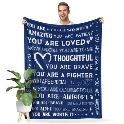 Encouraging Words Get Well Blanket: Bold Affirmations for Recovery