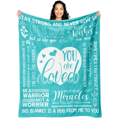 You Are Loved Stay Blanket: Encouraging Get Well Design for Recovery