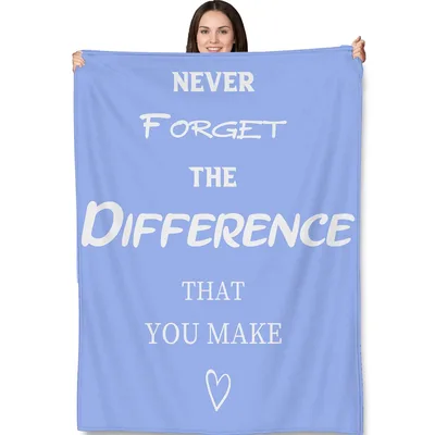 Motivational Quote Inspirational Blanket
