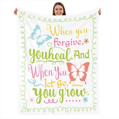Butterflies Forgive and Heal Blanket: A Soft Reminder to Let Go