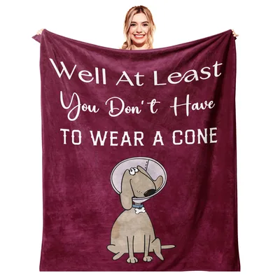You Don't Have to Wear Blanket: Fun Get Well Design with Dog