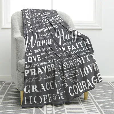 Warm Hug Inspirational Words Blanket