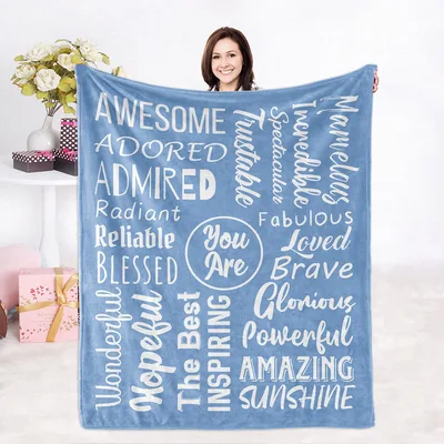You Are Awesome Inspirational Words Blanket