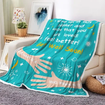 Get Well Soon Healing Hug Blanket for Warm Support