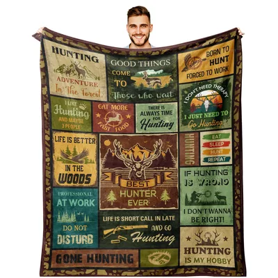 Best Hunter Ever Hunting Blanket for Wood Lovers