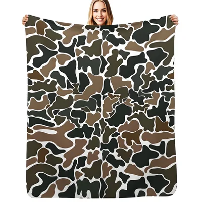 Camo Hunting Pattern Blanket: Camouflage Design for Outdoor Lovers