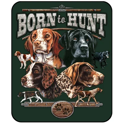 Born to Hunt Hunting Blanket: A Tribute to Field Dogs