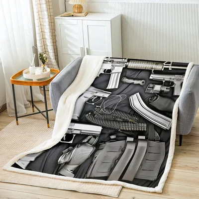 Rifle Pattern Black Blanket: Tactical Gear Design for Enthusiasts