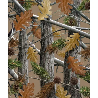 Woodland Camo Tree Branch Blanket Forest Print for Hunters