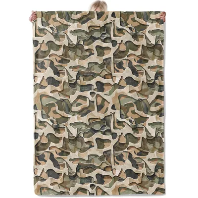 Woodland Camouflage Pattern Blanket for Outdoor Lovers