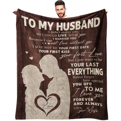 Husband Love Letter Couple Blanket for Your Special Man
