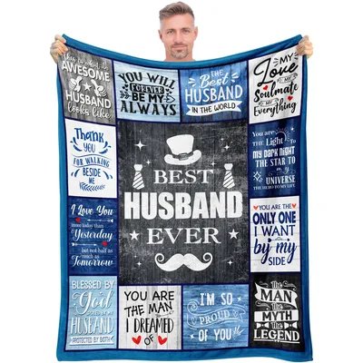 Husband Love Quotes Blanket: Best Husband Ever Design