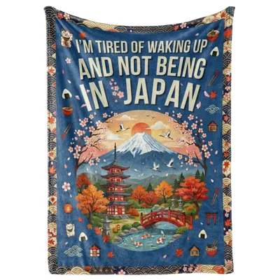 Mount Fuji Japan Landscape Blanket: A Traveler's Dream Design
