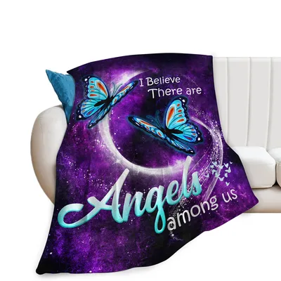 Butterfly Angels Memorial Blanket: I Believe There Are Angels Among Us