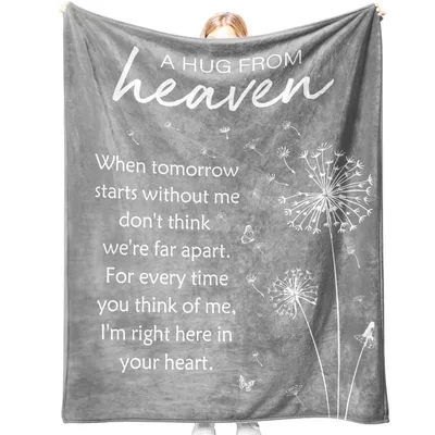 A Hug from Heaven Blanket Dandelion Sympathy Design