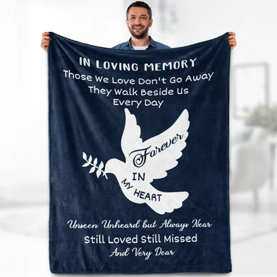 Memorial Dove Sympathy Blanket