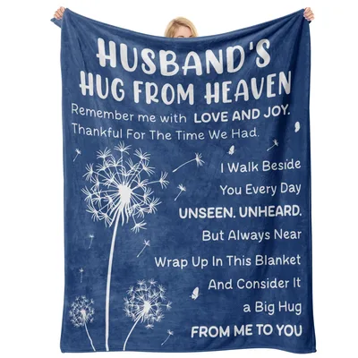Memorial Husband Sympathy Blanket