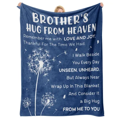 Brother Memorial Dandelion Blanket: A Hug from Heaven for Grief