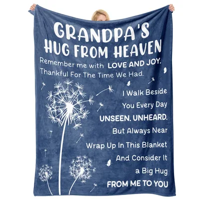 Memorial Grandpa Dandelion Blanket