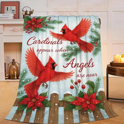 Cardinals Appear When Angels Blanket: Red Bird Memorial Design