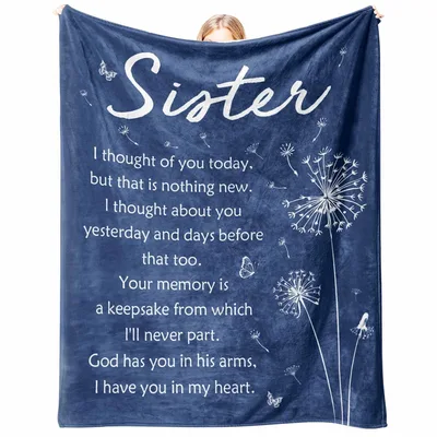Sister Memorial Sympathy Blanket: A Keepsake for Eternal Remembrance