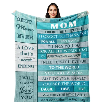 Best Mom Ever Blanket: A Heartfelt Love Letter Design for Her