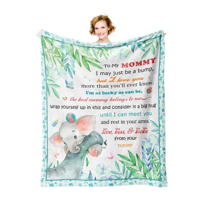 Pregnancy Mom Blanket Elephant Design for Expecting Mother