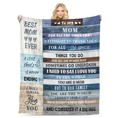 Thank You Mom Blanket: A Heartfelt Letter to the Best Mother Ever