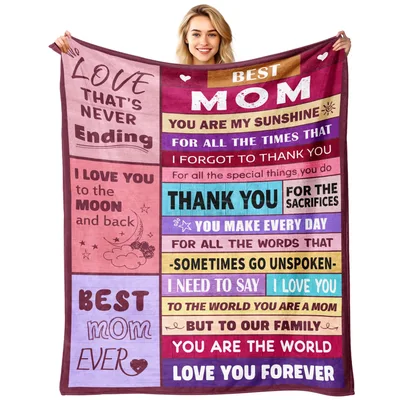 love That's Never Ending Blanket: Best Mom Thank You Design