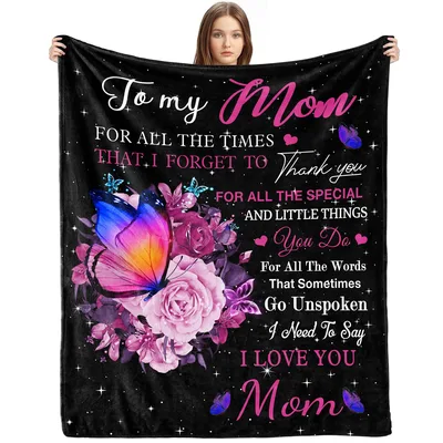 Mom Butterfly Blanket: A sentimental throw