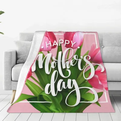 Mothers Day Tulips Blanket: A Festive Floral Gift for Mom