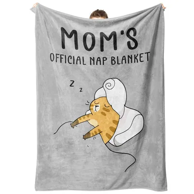 Mom Nap Cat Blanket: Official Nap Blanket Design for Resting Moms