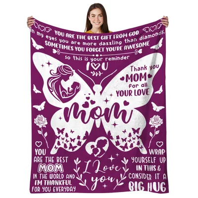 Mom Butterfly Purple Blanket: A Heartfelt Tribute to Moms