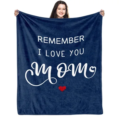 Mom Love Message Blanket: Remember I Love You Mom Design
