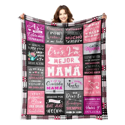 Spanish Mom Quotes Blanket: Eres La Mejor Mama Design