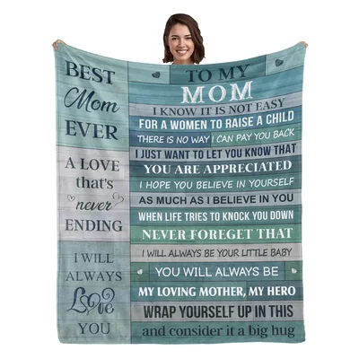 Mom Letter Message Blanket: A heartfelt tribute to the best mom ever