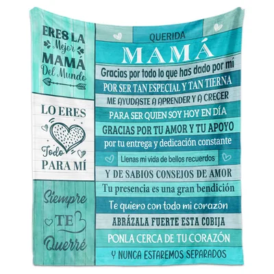 Spanish Mom Letter Blanket: A Heartfelt Tribute to Mamá