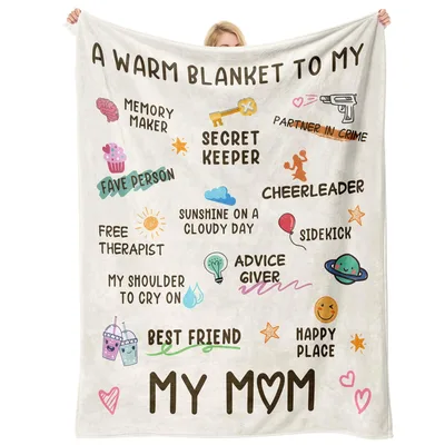 Mom Appreciation Blanket: A Warm Blanket to My Mom Design