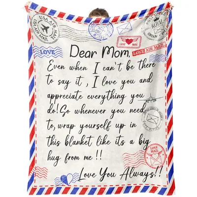 Dear Mom Love Letter Blanket: A Personal Note Design