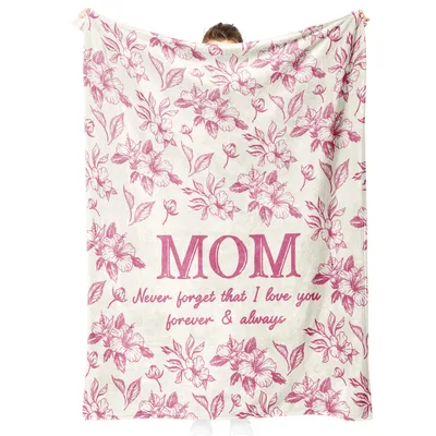 Mom Love Floral Sketch Blanket: A floral tribute to maternal love