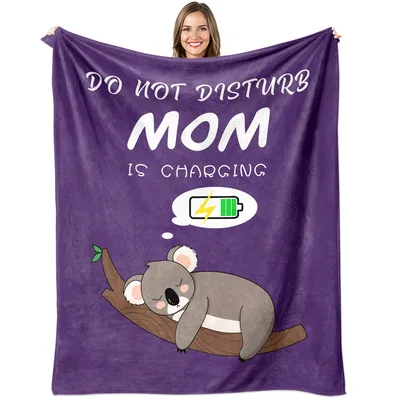 Mom Charging Koala Blanket: Do Not Disturb Design