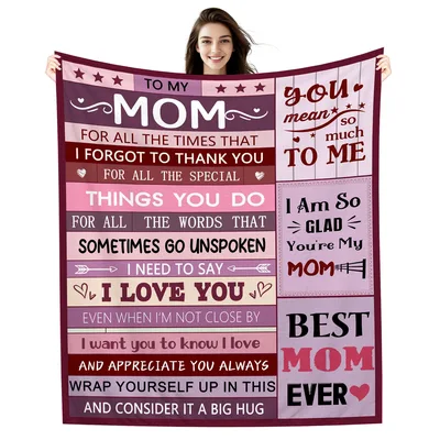 Mom Thank You Letter Blanket: A Warm Message for Mom