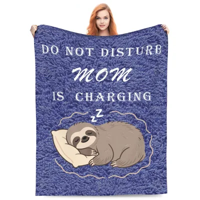 Sleepy Sloth Mom Charging Blanket for Resting Moms