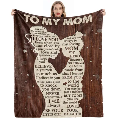 To My Mom Heartfelt Message Blanket: A Daughter's Tribute