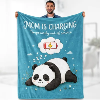Mom Is Charging Panda Blanket for Resting Moms