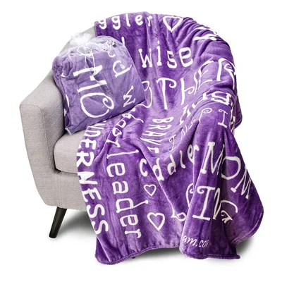 Strong Wise Caring Mother Blanket Celebrating Kindness and Leadership