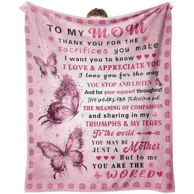 To My Mom Thank You Poem Blanket: A Sentimental Gift for Moms