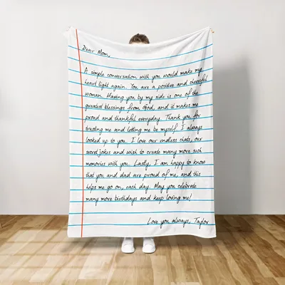 Heartfelt Letter to Mom Blanket No. 2