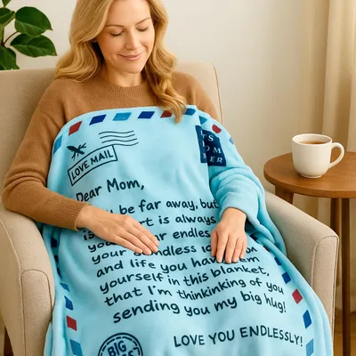 Dear Mom I Love Blanket: A Heartfelt Letter Design for Mother's Day