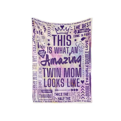 Amazing Twin Mom Looks Blanket - Twin Mama Design